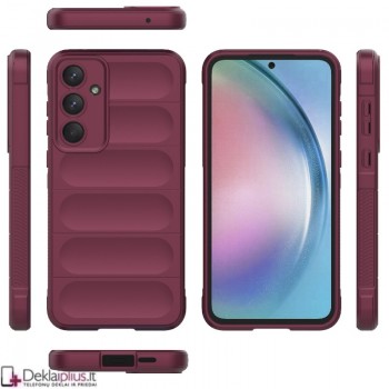 Magic Shield guminis dėklas - bordo spalvos (Samsung A55 5G) Magic Shield guminis dėklas - bordo spalvos (Samsung A55 5G)